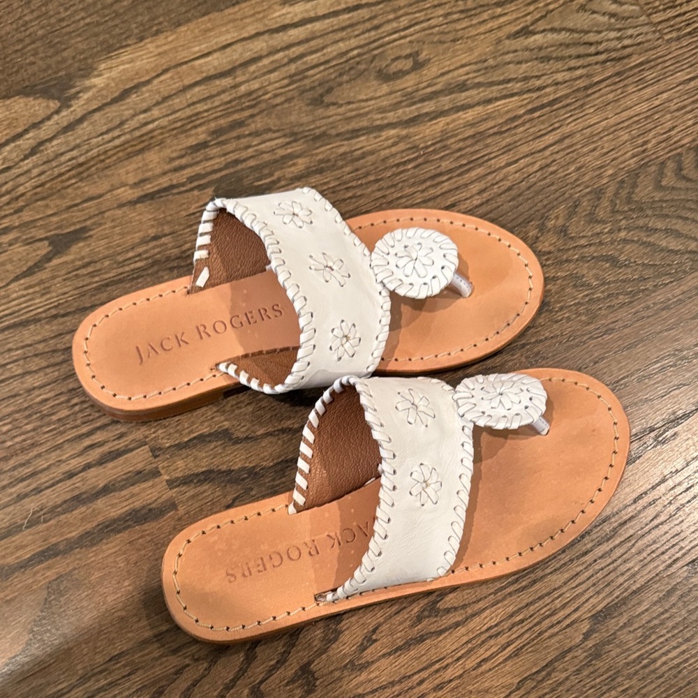 Jack Rogers Women's Cream Sandals